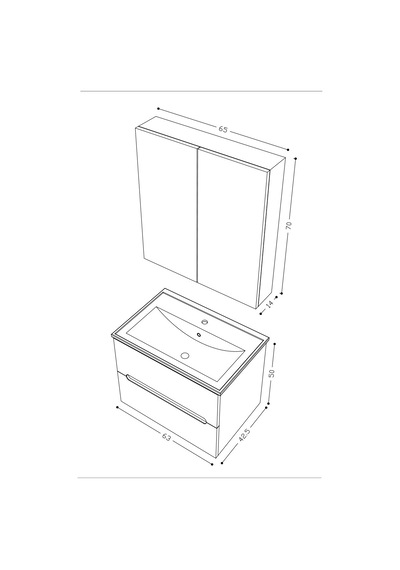Teta Home Kopenhag 65 Cm Mdf Gövde Membran Kapak Banyo Dolabı Seti Atlantik Çam - Beyaz Teta Home Kopenhag 65 Cm Mdf Gövde Membran Kapak Banyo Dolabı Seti Atlantik Çam - Beyaz