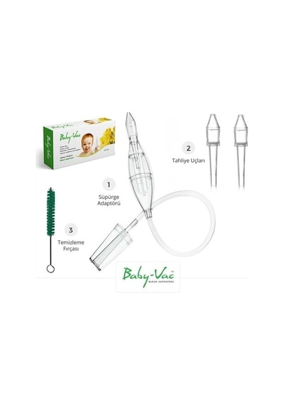Baby-vac Burun Aspiratörü, Elektrik Süpürgesi İle Çalışır.