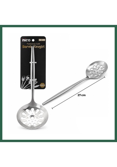 Bezos Krom Metal Servis Kevgir 27cm Bzs01 Çok Renkli