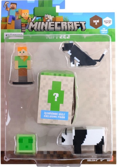 Minecraft 3d Toppeez 5'li Figür Seti Seri-2 Model 1 Pmı/mc2240