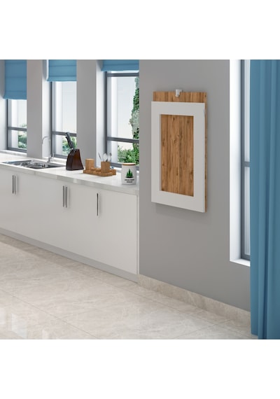 60x90 Cm Duvara Monte Çerçeveli Tablo Masa 1. Sınıf Çam MDF
