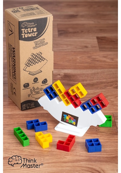 Tetra Kule Denge Oyuncağı Eğitici Kutu Oyuncak Tetris Kule Tetra