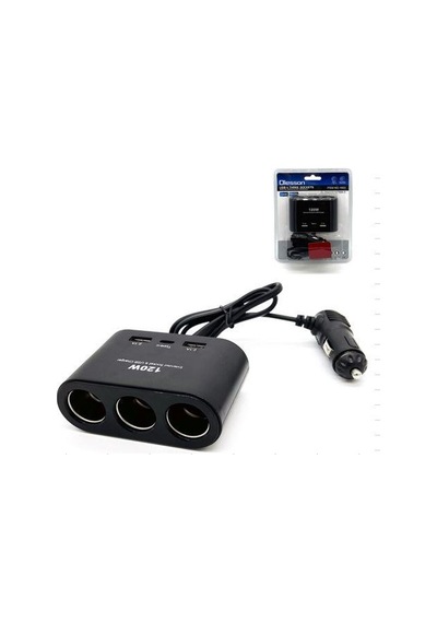 Ayt Olesson 1653 12-24v 3lü Çift Usb Type-c 100w 70 Cm Kablolu Araç Oto Tır Çakmak Çoklayıcı Çakmaklık Çoğaltıcı