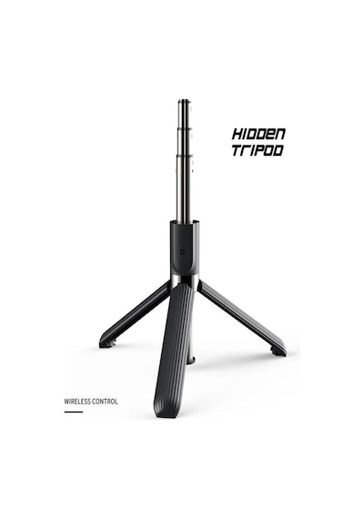 Led Işıklı Tripod Standı Kablosuz Bluetooth Uzaktan Kumandalı Selfie Çubuğu Çubuğu Yeni Youtuber