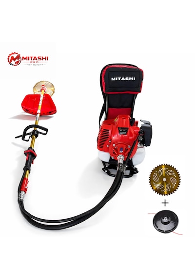 Mitashi Pro ST11 52CC Benzinli Sırt Tırpan Profesyonel Ağır Hizmet Ot Çim Biçme Makinesi