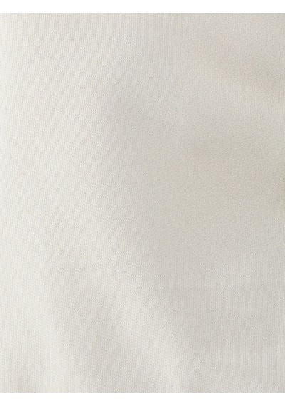 Loose Crop Kadın Sweatshirt Ekru