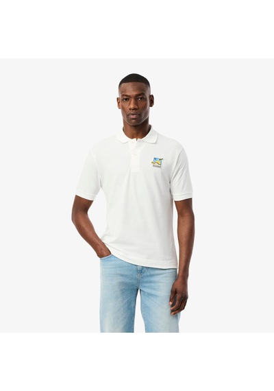 Lacoste X Club Med Badge Accent Polo Shirt Beyaz