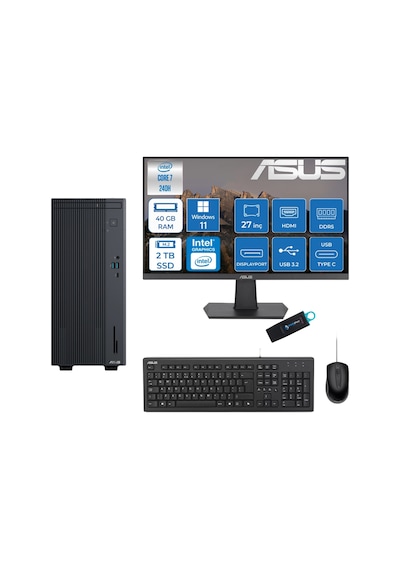 Asus Expertcenter P500MVC72408512B0D27RNP18 Core 7-240H 64 GB 2 TB SSD 27" W11P Masaüstü Bilgisayar