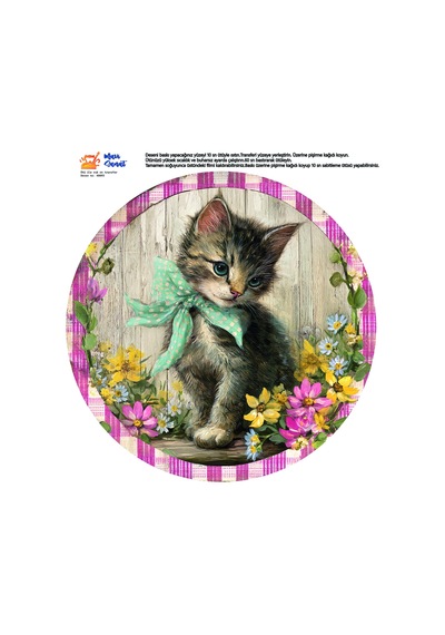 Mavi Sanat Ütü İle Rub On Transfer Kağıdı 30 30 Cm Model No: K0093