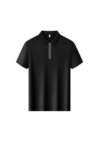 New Performance Premium Polo T-shirt 87.4% Nylon 12.6% Spandex Siyah
