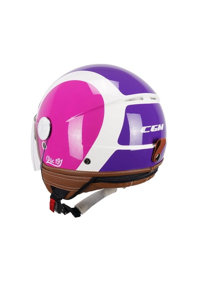 Cgm 191g Pix Sprint Viola Fucsia Fluo Lunga Açık Kask Beyaz-pembe-mor