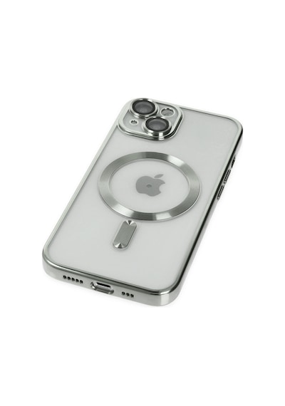 Apple iPhone Uyumlu  14 Kılıf Kross Magneticsafe Kapak -  Gümüş