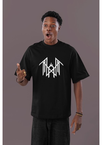 Sleep Token Rock Metal Sırt Baskılı Unisex Oversize Müzik Grubu T Siyah