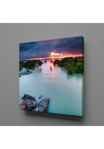 Mavinin Büyüsü Kanvas Tablo 160x160cm