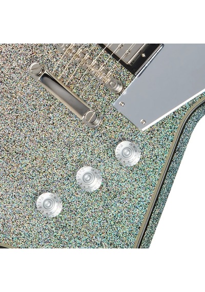 Epiphone Lzzy Hale Explorer Custom Elektro Gitar Black Diamond Holographic Sparkle 104080440138