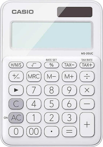 Casio MS-20UC-WE Masaüstü 12 Hane Hesap Makinesi