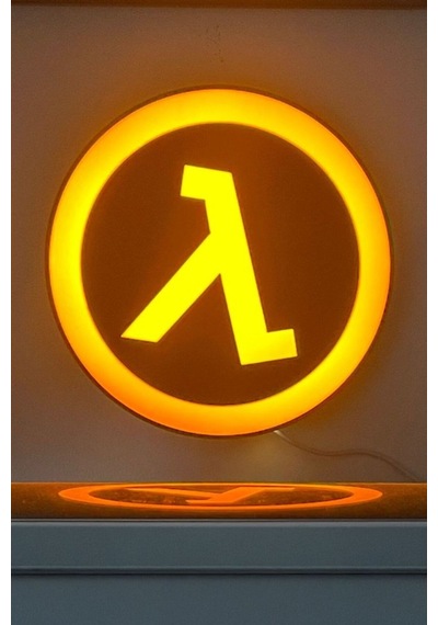 Half Life Tasarımlı Dekoratif Aydınlatma Led Gece Lambası Çok Renkli