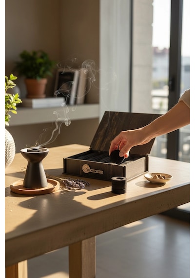 Premium Hızlı Yanan 50'li Tablet Kömür - Nargile Ve Buhur İçin Özel Seri