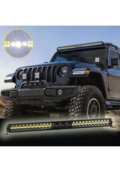 Off-road Premium Tavan Led Bar 105 Cm Beyaz Işık Projektör Drl Gündüz Led Metal Gövde 12-24v