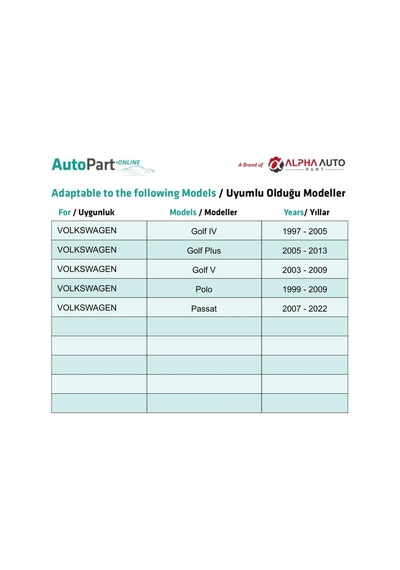 Volkswagen Golf Iv,golf Plus,golf V,polo,passat İçin Bagaj Döşeme Paneli Klips-10 Adet