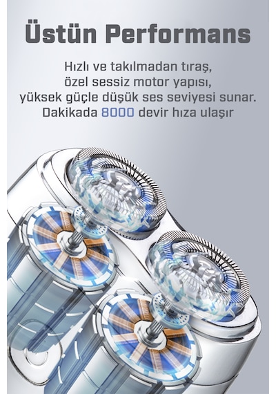 Veryfit Şarj Edilebilir Tam Vücut Yıkanabilir Çift Kafalı Mini Ta