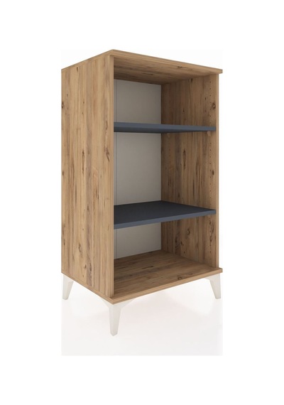 Hyperion Komodin 2 Raflı 60x44x106 Çam-antrasit Atlas Çam