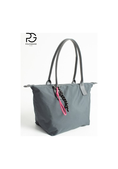 Orijinal Geniş Hacimli Su Geçirmez Paraşüt Kumaş Shopper Trend Ve Şık Büyük Boy Omuz Ve Kol Çantası Gri