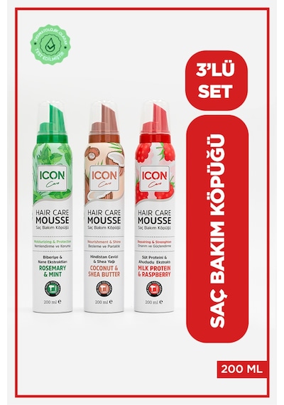 Saç Bakım Köpüğü 3'lü Set
