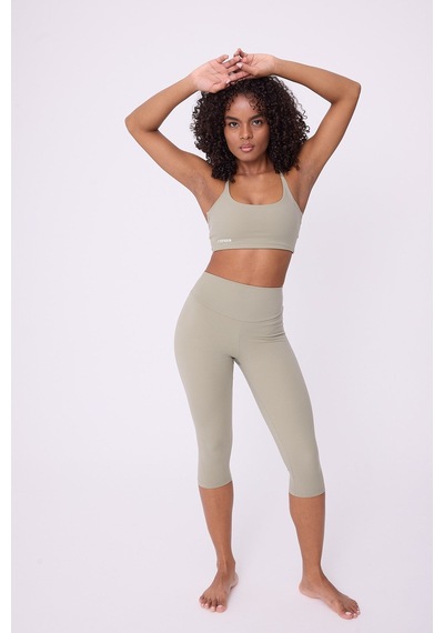 Hıghrıse Comfortflex Yüksek Bel Kapri Spor & Aktif Yaşam Taytı-2697 Gri