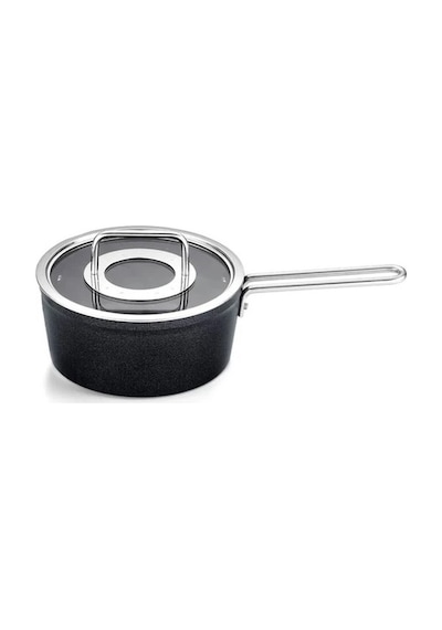 Fissler Adamant 18cm Sos Tenceresi Cam Kapaklı İndiksiyon Tabanlı Siyah