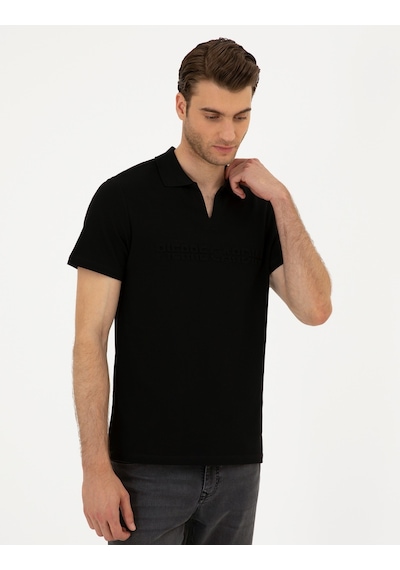Pierre Cardin Erkek Siyah Tişört 50296772-vr046 Siyah