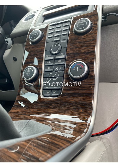 Volvo S40 ( Koyu Meşe Full Set ) Konsol Maun Kaplama
