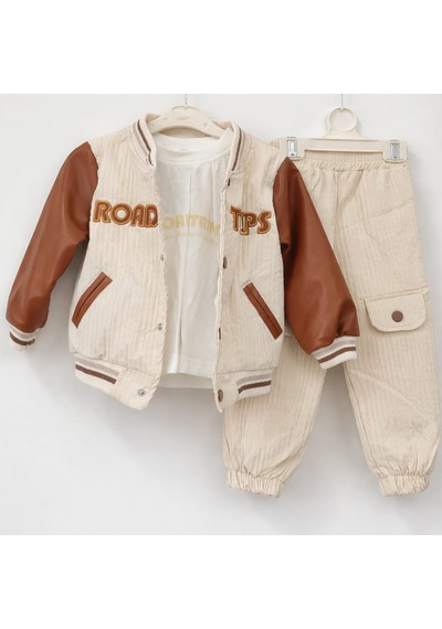 Donino Baby Road Trips 3'lü Takım Krem