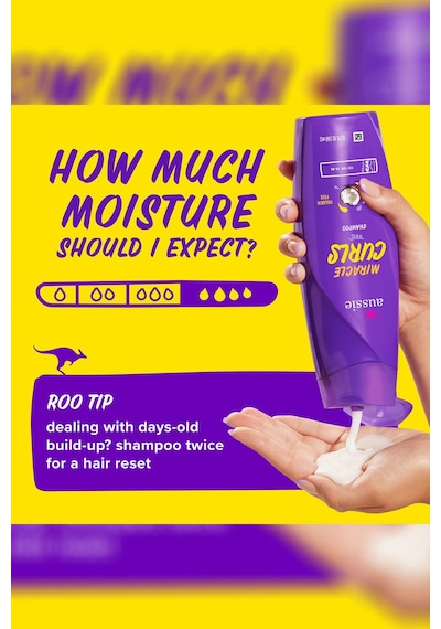 Aussie Miracle Curls Bukle Belirginleştirici Şampuan 360ml Tüm Saçlar