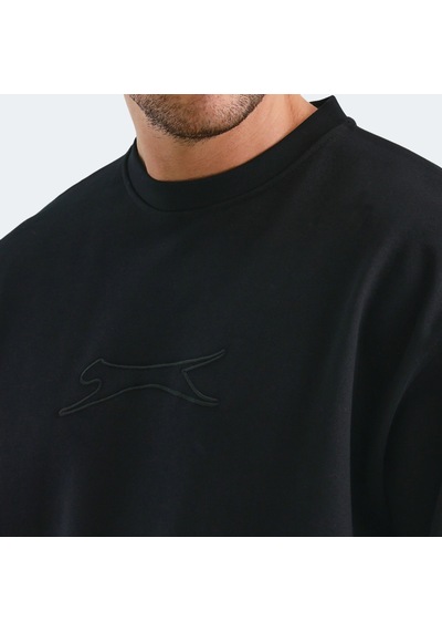 Slazenger VADIK Oversize Erkek  Siyah Sweatshirt