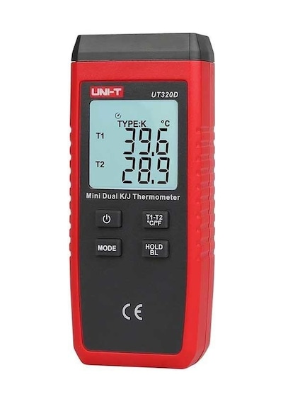 Unit Ut320d Mini Dijital 2 Kanal Termometre