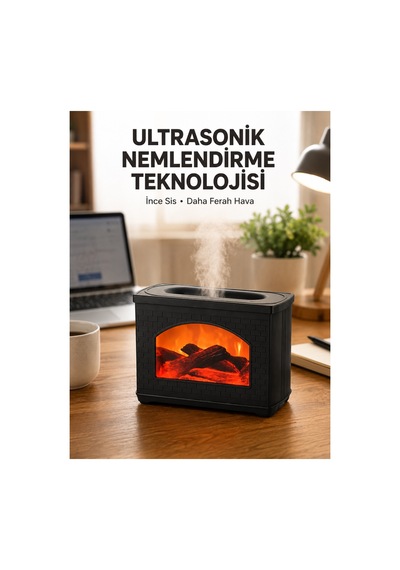 Usb Güçlü Ultrasonik Ha Nemlendirici Sessiz Çalışan 270 Ml Difüzör