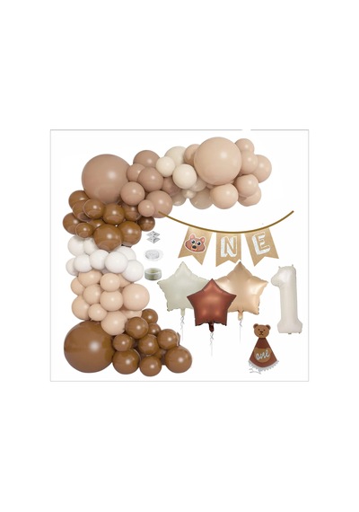 One 60 Balonlu, 1 Yaş Yıldızlı Set