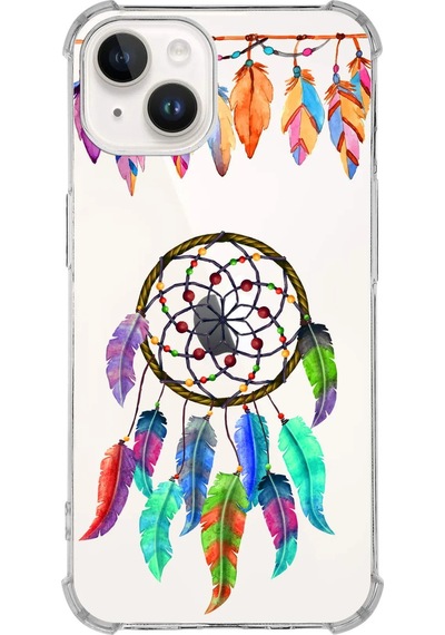 Printify Apple Uyumlu iPhone 14 Devil Eye 6 Baskılı Şeffaf Köşe Korumalı Antişok Kılıf 0166f