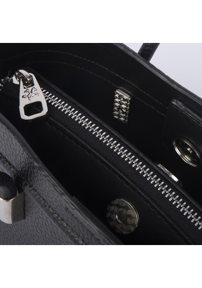 Nas Bag Kadın Mini Sepet Çanta El Ve Çapraz Çanta Siyah Lopez 20x18cm Siyah