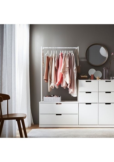 Ikea Bumerang Giysi Askısı, Beyaz, 8 Adet