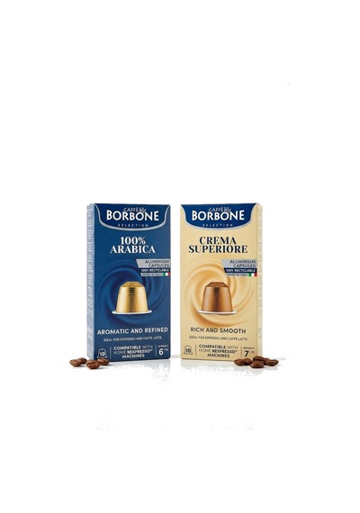 Caffe Borbone Arabica Ve Superiore 60'lı Kapsül Kahve - Nespresso Uyumlu, İkili Avantaj Paketi