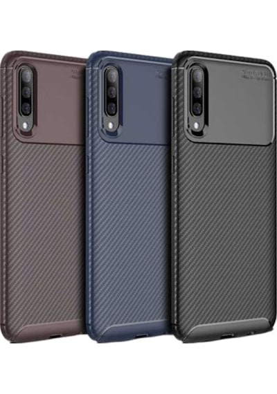 Samsung Galaxy Uyumlu A70 Karbon Görünüm Negro Silikon Kilif 545283881