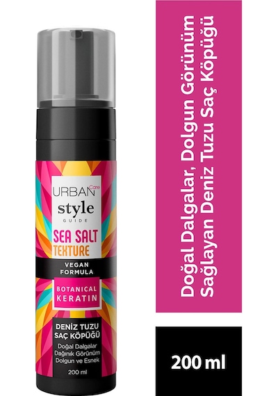 Urban Care Style Guide Deniz Tuzu Doğal Dalga Sağlayan Şekillendirici Saç Köpüğü 200 ML