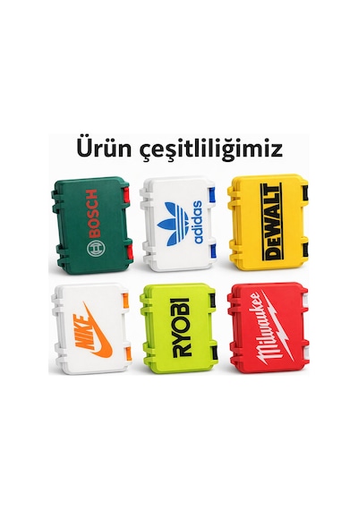 Kilitli Sert Plastik Saklama Kutusu Dayanıklı Kompakt Taşıma Organizer Kırmızı