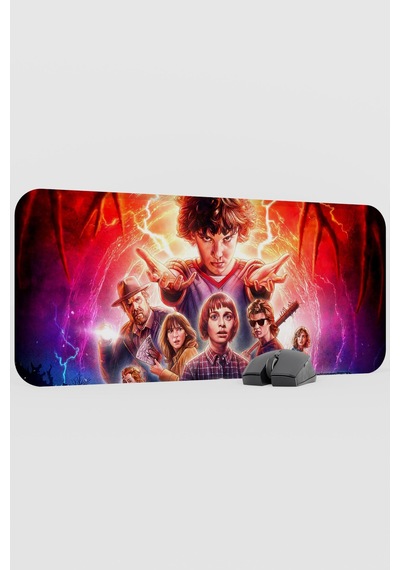 Stranger Things 2 V2 70x30 Xl Gaming Kauçuk Kaymaz Taban Mouse Pad Fare Altlığı