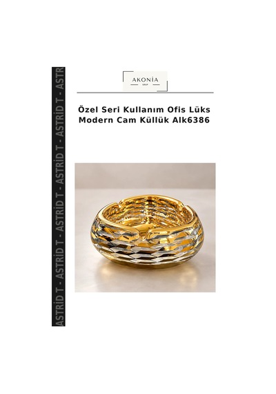 Özel Seri Kullanım Ofis Lüks Modern Cam Küllük Alk6386
