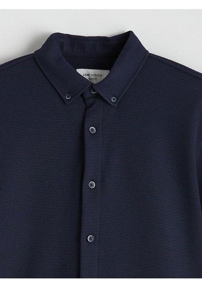 Lcw Vision Lacivert Slim Fit Erkek Gömlek