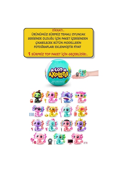 1 Adet - Mini Brands Axolotls Sürpriz Paket - 1 Adet