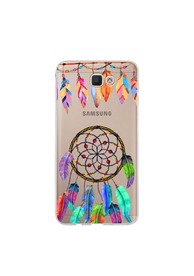 Samsung Galaxy J7 Prime 2 İle Uyumlu 1mm Slim Fit Nazar Boncuğu 6 Baskılı Şeffaf Kılıf Şeffaf